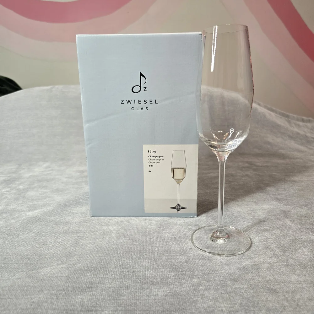 Zwiesel Glas Gigi Champagne Glasses Set of 4 Tritan Crystal‎ Made in Germany NIB